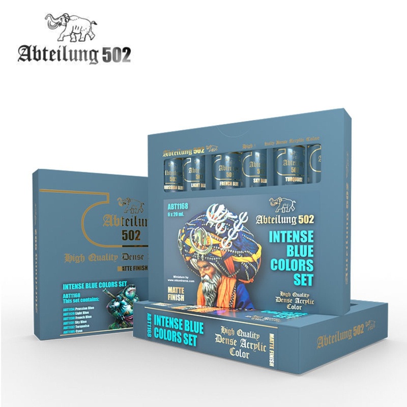 Abteilung 502 Acrylics ABT1168 Intense Blue Colors Set