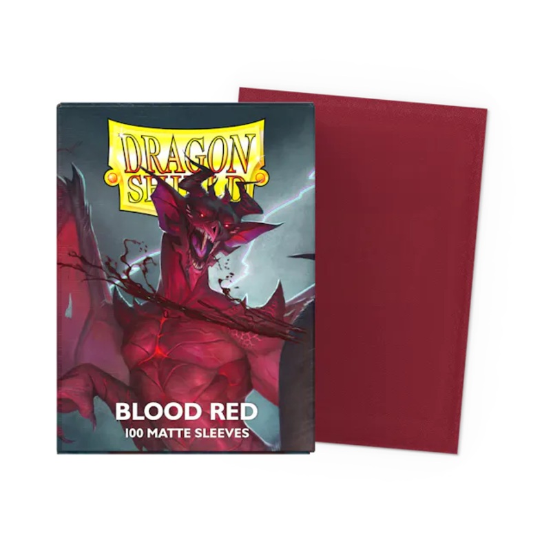 Dragon Shield Standard Sleeves – Blood Red (100 Sleeves)
