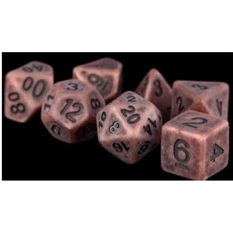 MDG Polyhedral Resin Dice Set – Ancient Copper