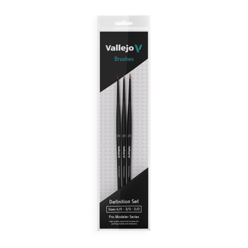 Vallejo: Natural Hair Brush Definition Set