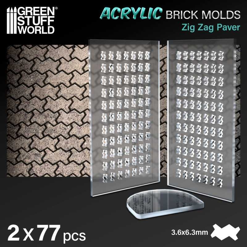 Acrylic Molds – Zig Zag Pavement