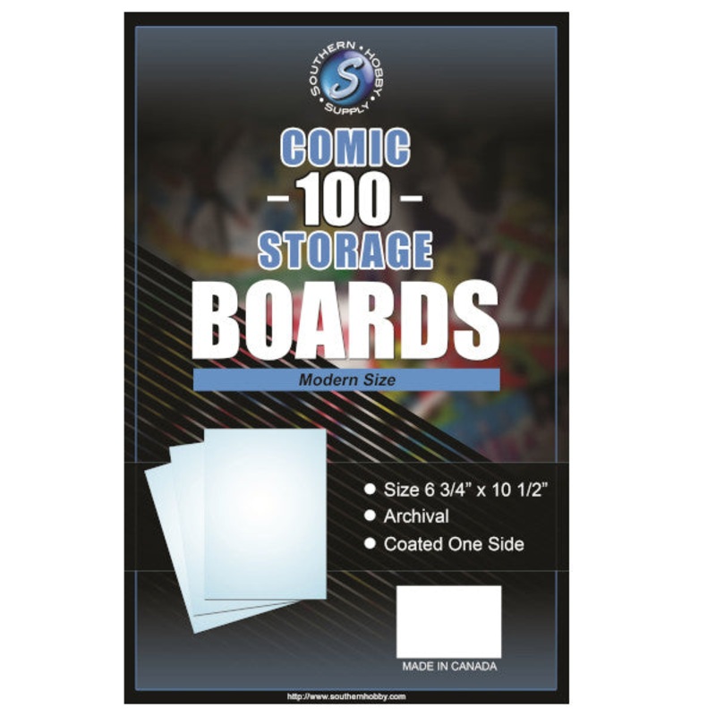 Comic Storage Boards – Backing Boards Modern 100-Count Packaged