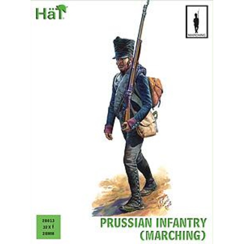 28mm Napoleonic Prussian Infantry Marching (32) HAT 28013