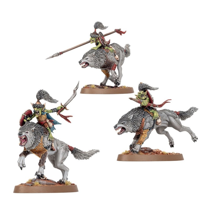 Gloomspite Gitz- Snarlboss And Wolfgit Retinue
