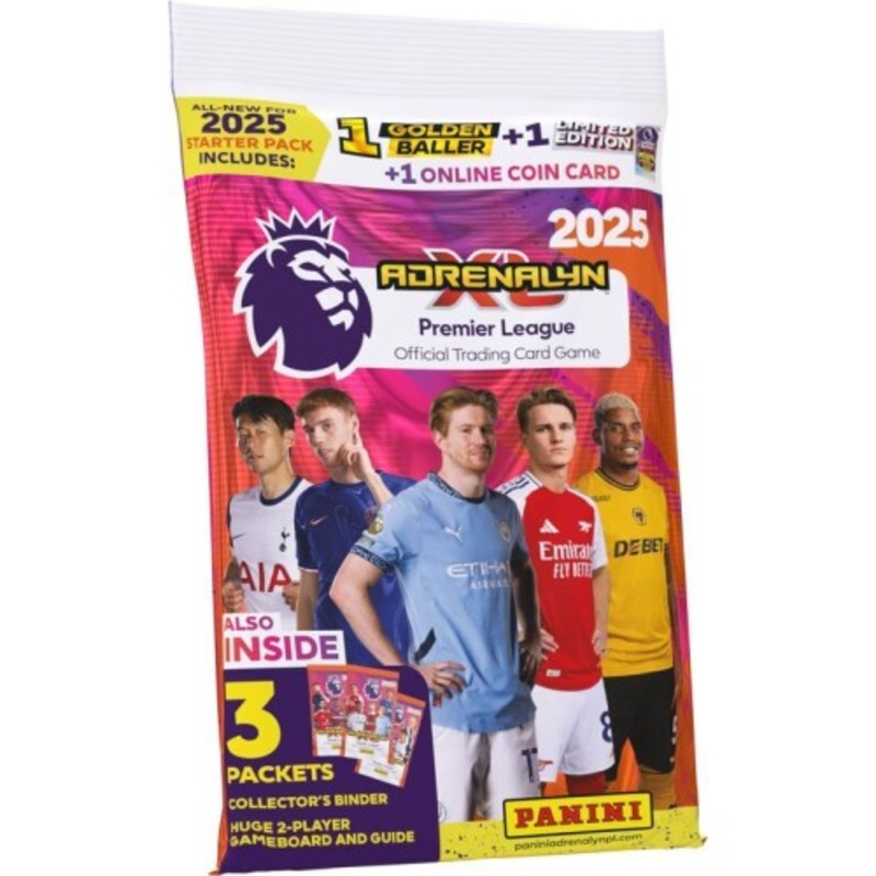 Premier League Adrenalyn XL 2024/25 Official Trading Card Game | Starter Pack (3 Packs)