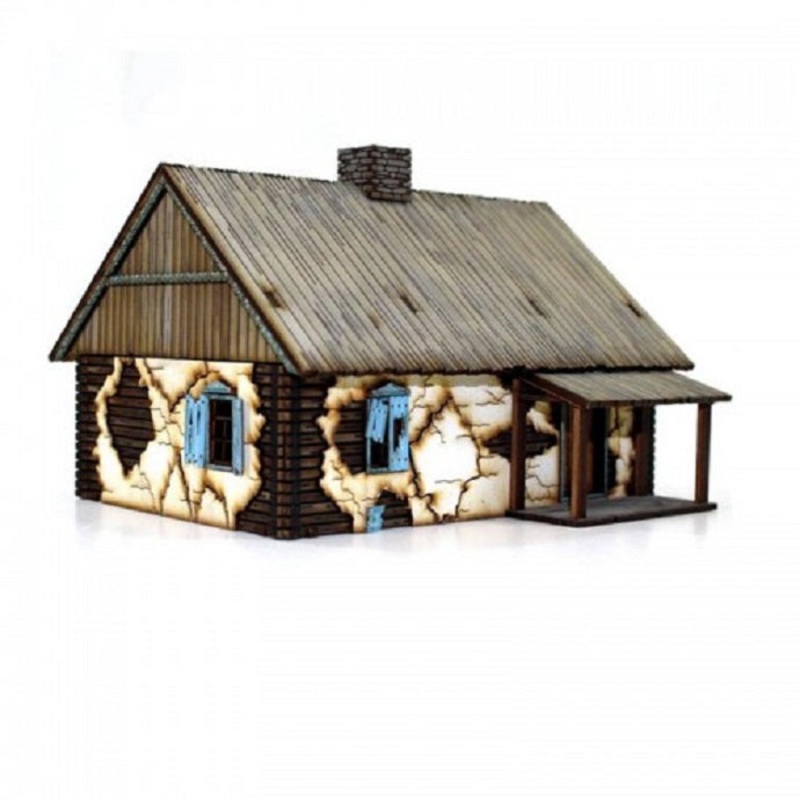 4Ground 28mm Russian Rural Cottage (PrePainted) FGR 28SWAW118