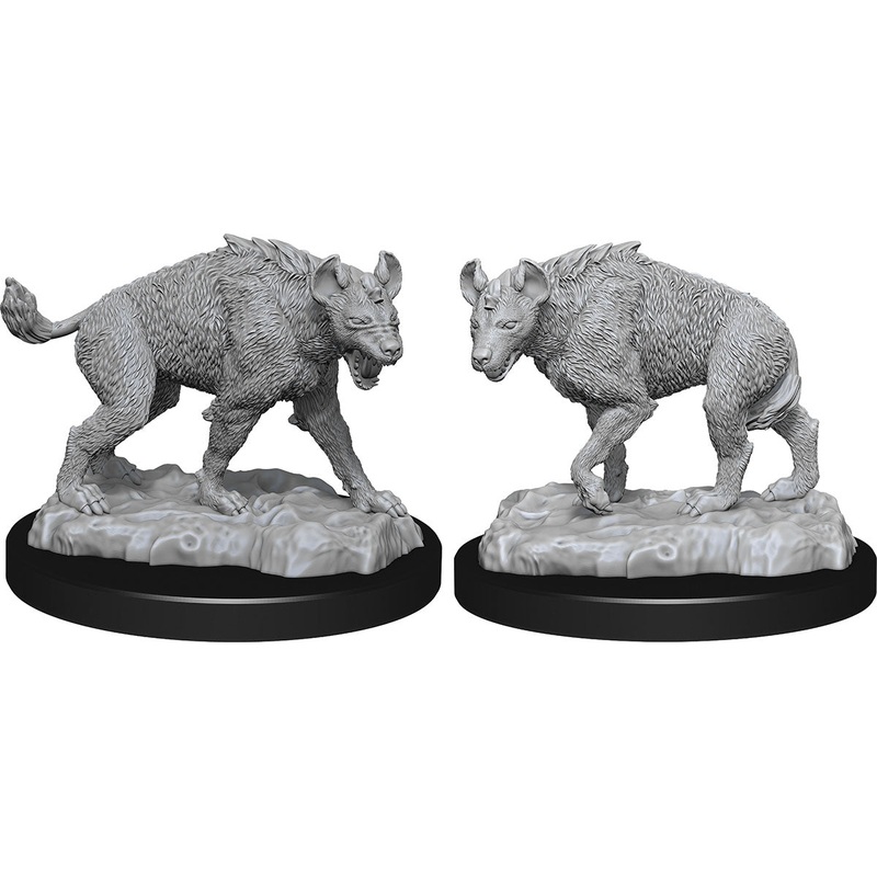 WizKids Deep Cuts Unpainted Miniatures: W14 Hyenas