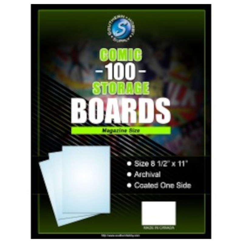Comic Storage Boards – Backing Boards Magazine 100-Count Packaged