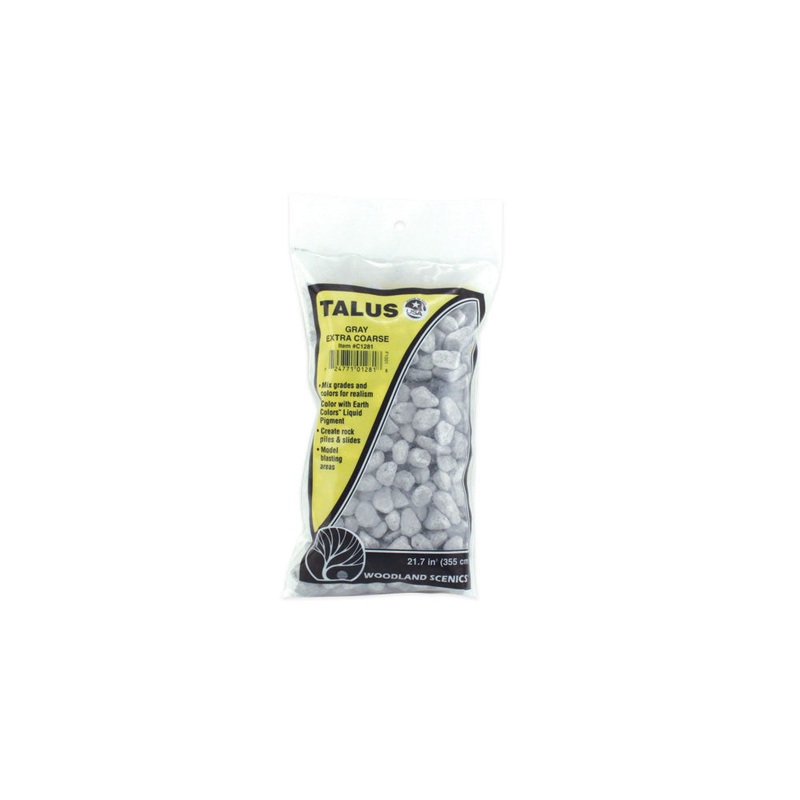 Woodland Scenics Talus Extra Coarse Gray