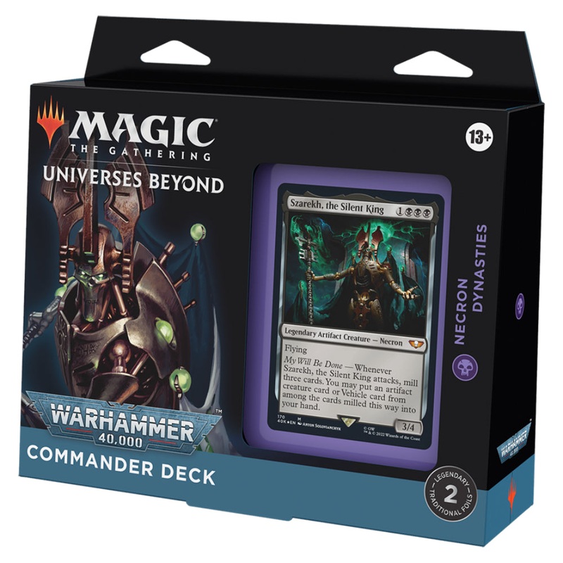 MTG Warhammer 40,000 Commander Deck – Regular Edition Bundle – Necron Dynasties