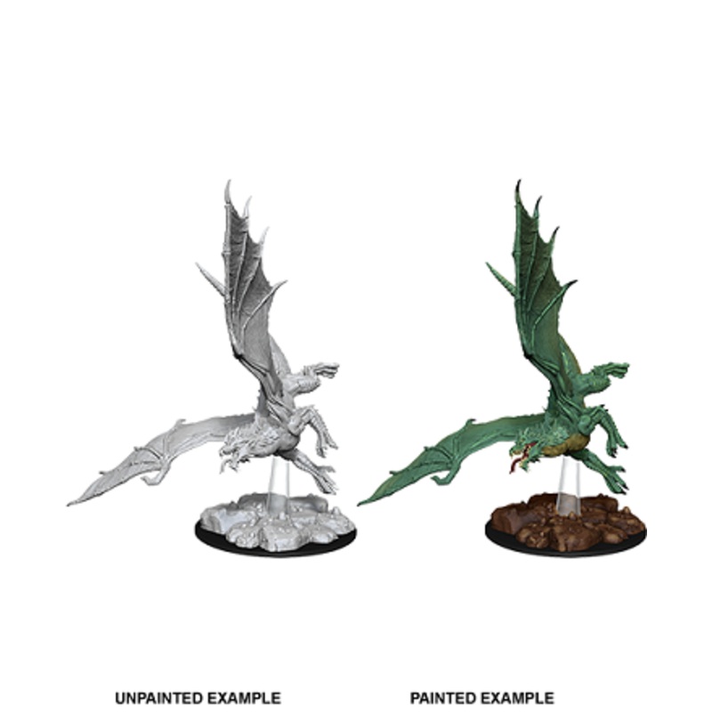 D&D Unpainted Minis WV8 Young Green Dragon