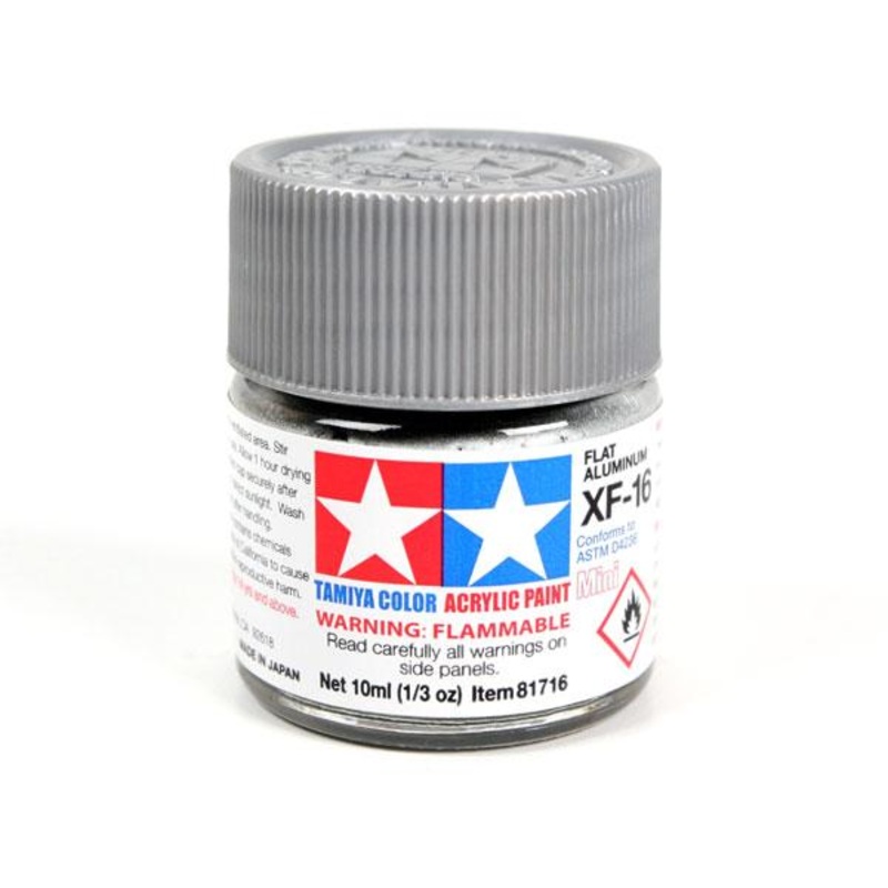 XF-16 Flat Aluminum Mini Acrylic Paint – 10ml