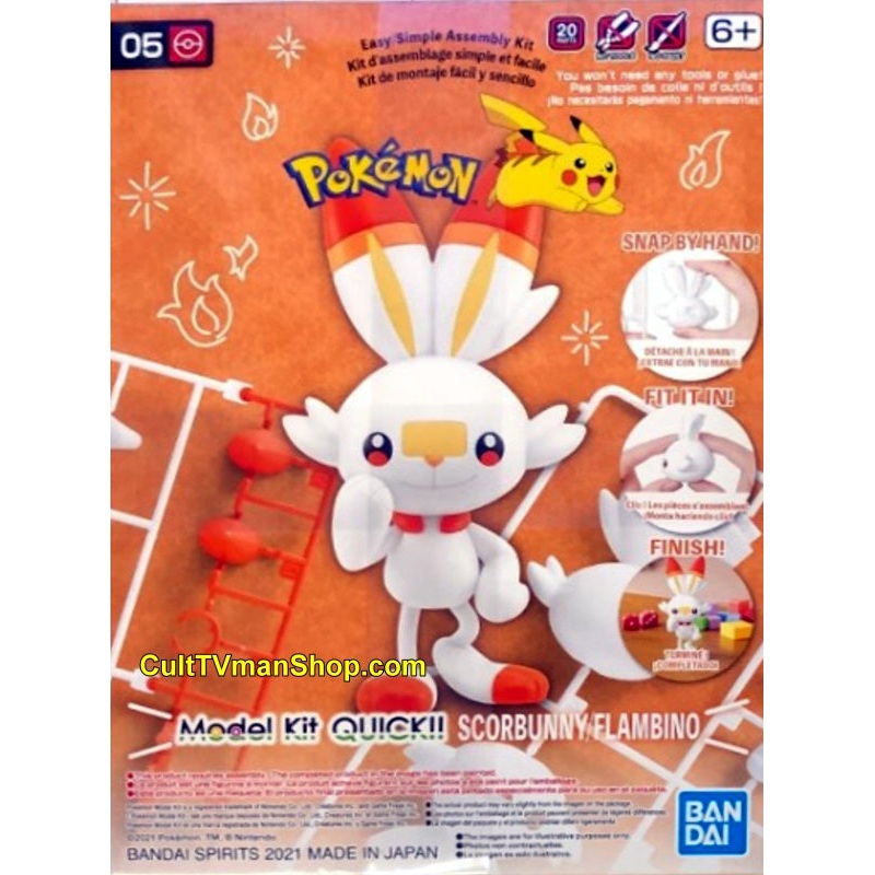 Pokemon Model KIt QuIck!! 05 SCORBUNNY