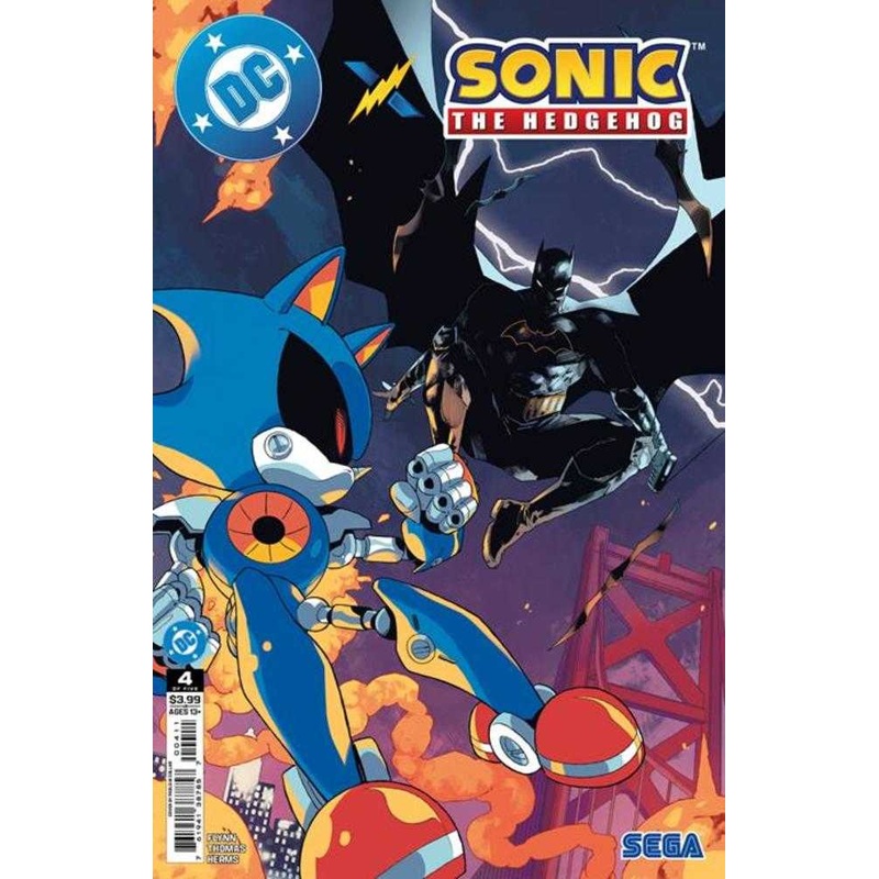 DC X Sonic The Hedgehog #4 (Of 5) Cover A Pablo M Collar