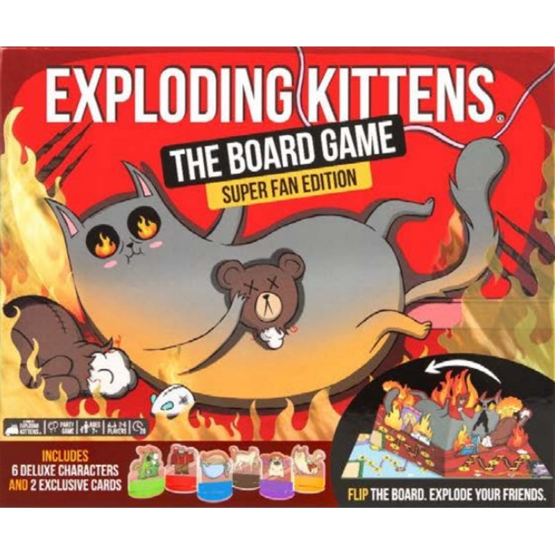 Exploding Kittens: The Board Game -Super Fan Edition