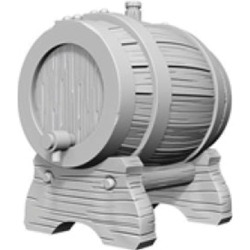 WizKids Deep Cuts Unpainted Miniatures: W2 Keg Barrels
