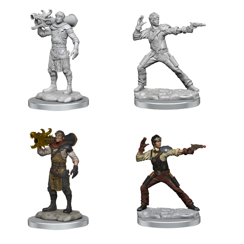 D&D Unpainted Miniatures: Wave 19: Human Artificer and Human Apprentice