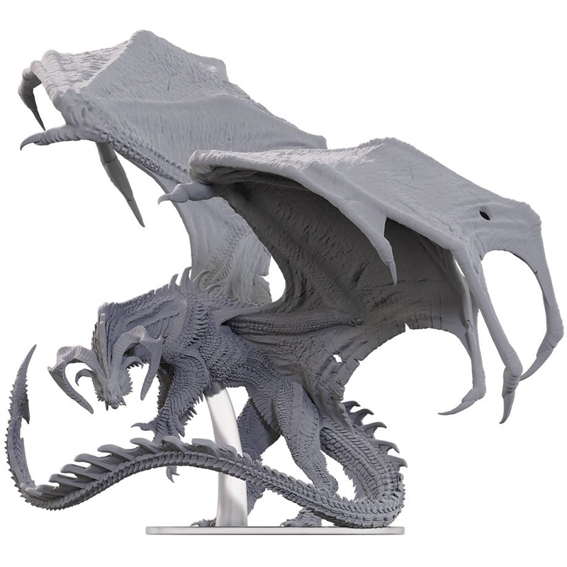 D&D Unpainted Minis Adult Black Dragon Corruptor