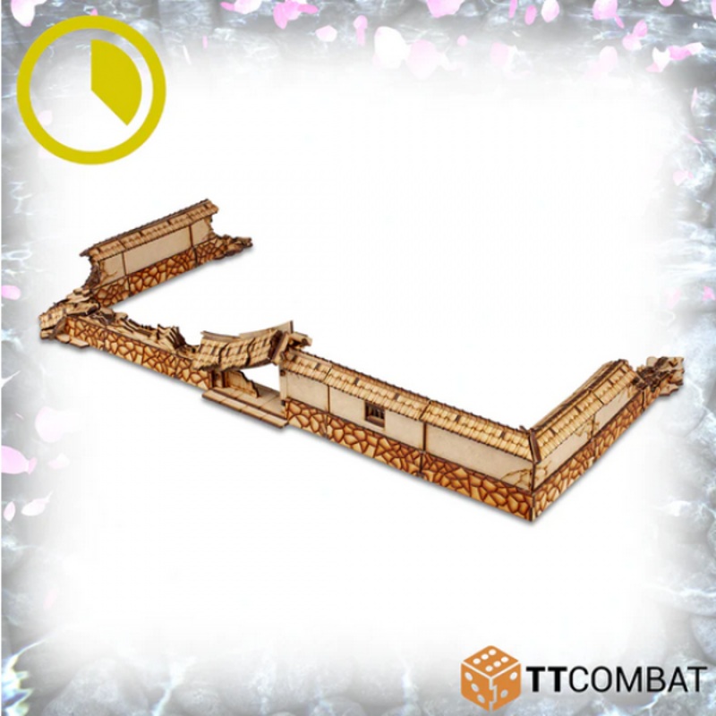 28mm Terrain: Eastern Empire – Toshi Courtyard Wall Ruins