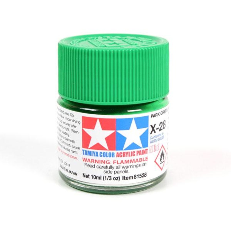 X-28 Park Green Mini Acrylic Paint – 10ml