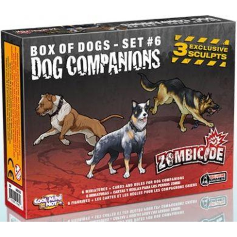 Zombicide: Box of Dogs Set 6 Dog Companions