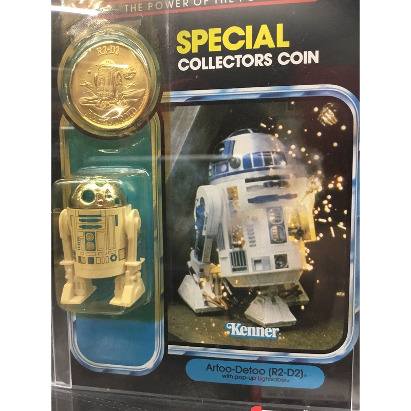 1985 R2-D2 with pop-up Lightsaber AFA 90 16601830