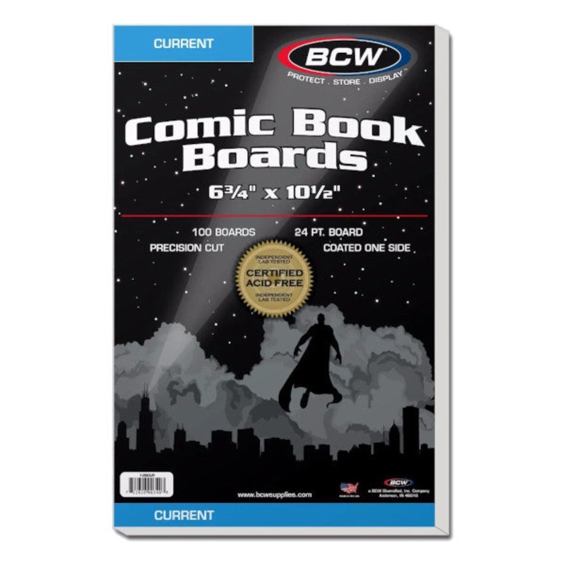 Comic Storage Boards (BCW) – Backing Boards Modern 100-Count