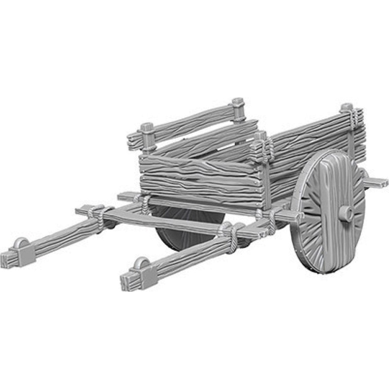 WizKids Deep Cuts Unpainted Miniatures: W4 2 Wheel Cart