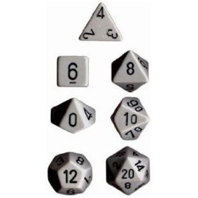 Dice Set Opaque Dark Grey/Black (7)   CHX25410