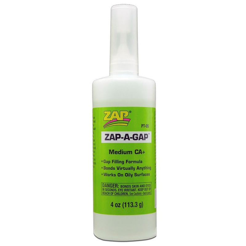 Zap Adhesive – Zap-A-Gap: Medium CA+ (Green) 113.3g