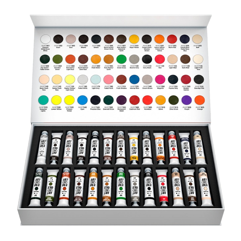 ABT 502 Oils – 52 Colours Range