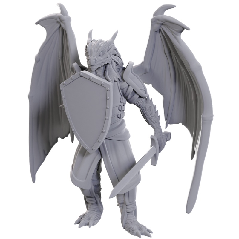 D&D Unpainted Miniatures WV25: Dragonborn of Bahamut