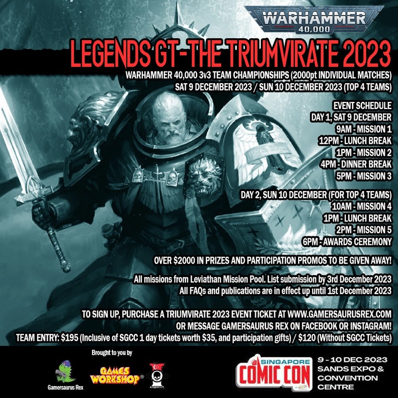 LEGENDS GT – THE TRIUMVIRATE 2023 SGCC ENTRY