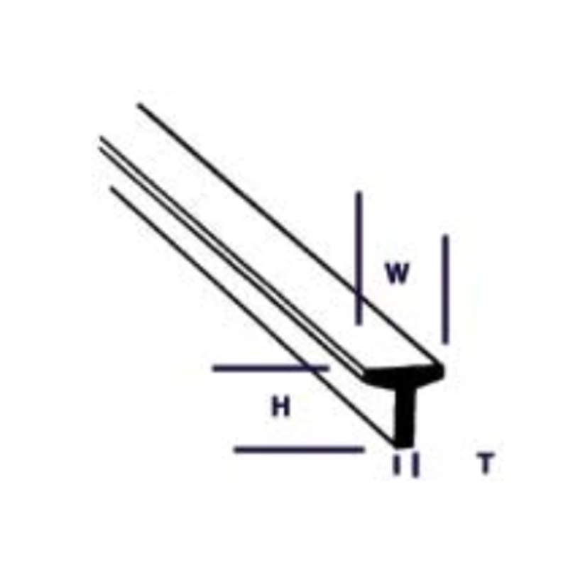 1/16″ STYRENE TEE 90562 (TFS-2 / pack of 10)