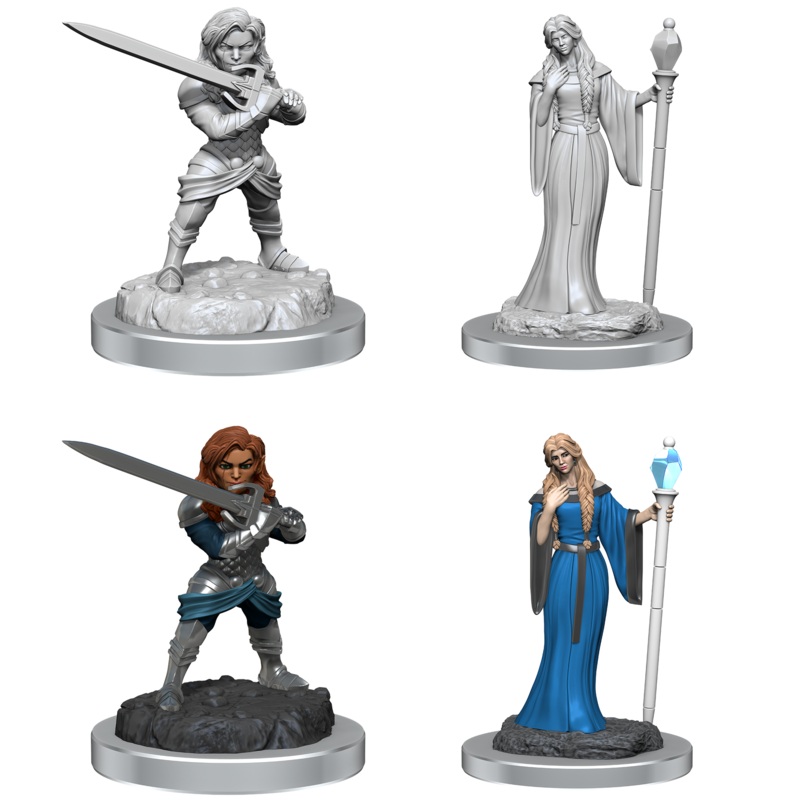 CR Unpainted Minis: Wave 3: Female Wizard/Holy Warrior