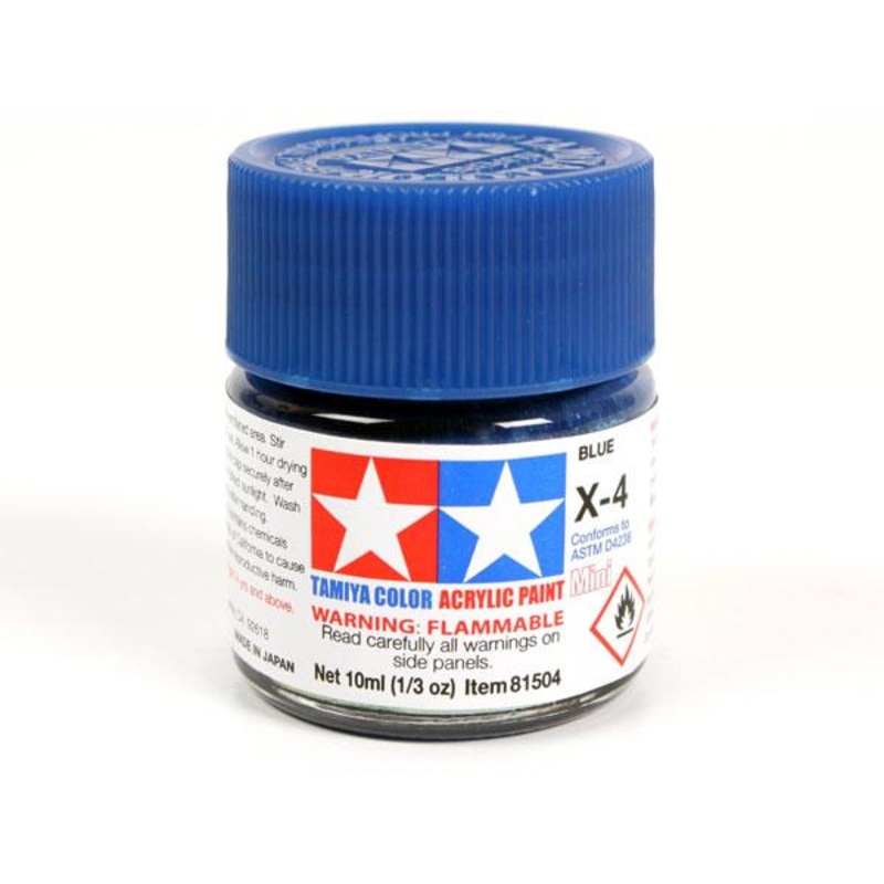 X-4 Blue Mini Acrylic Paint – 10ml