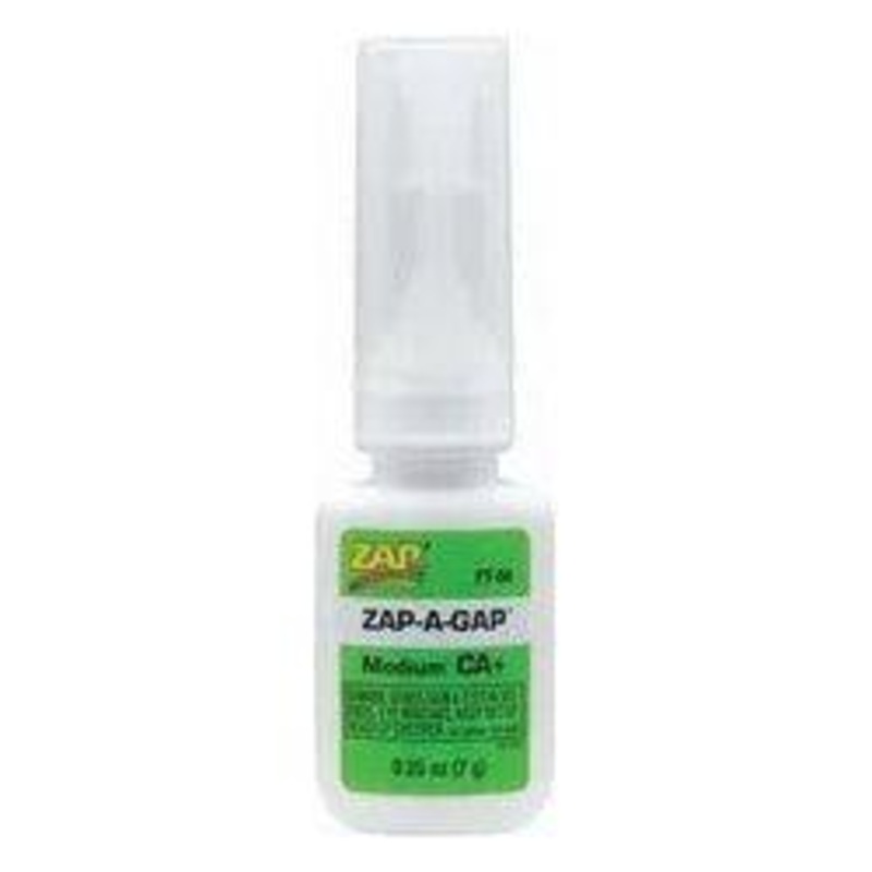 Zap Adhesive – Zap-A-Gap: Medium CA+ (Green) 7g