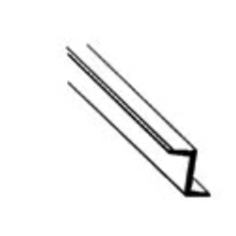1/16″ STYRENE ZEE BAR 90591 (ZFS-2 / pack of 10)