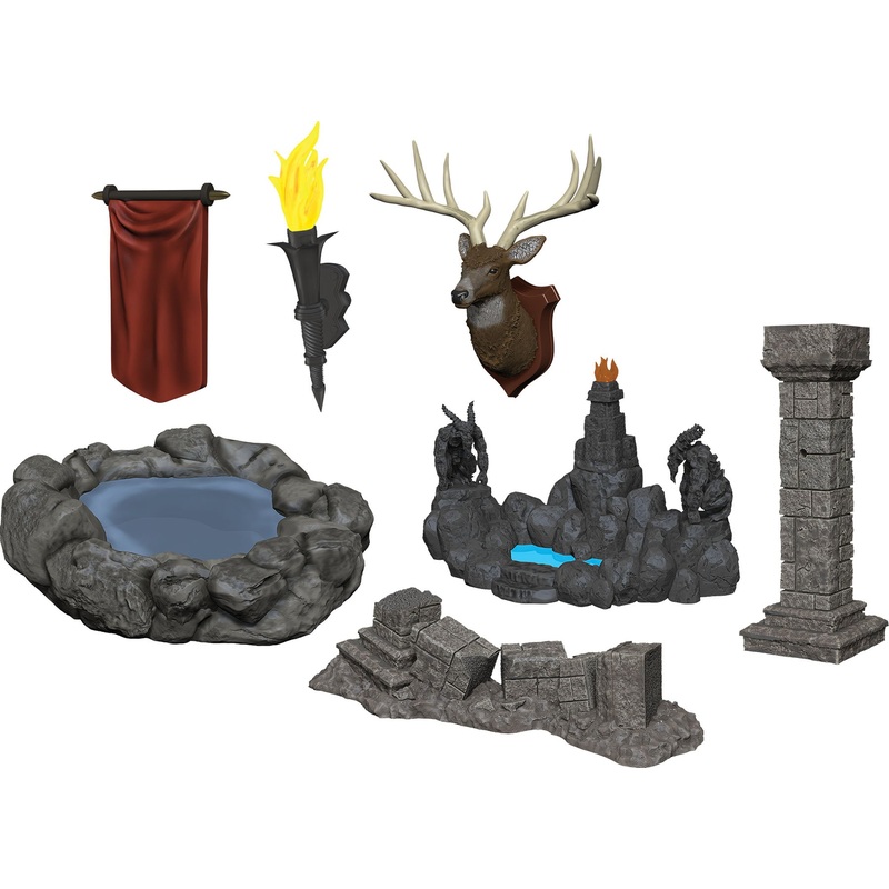 WizKids Deep Cuts Unpainted Miniatures: W11 Pools & Pillars