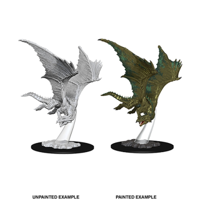 D&D Unpainted Minis WV9 Young Bronze Dragon