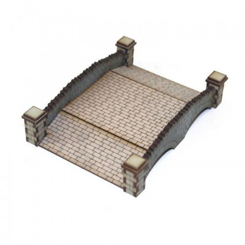4Ground 20mm Stone Bridge Miniature Gaming Terrain (PrePainted) FGR 20S-TAO-104