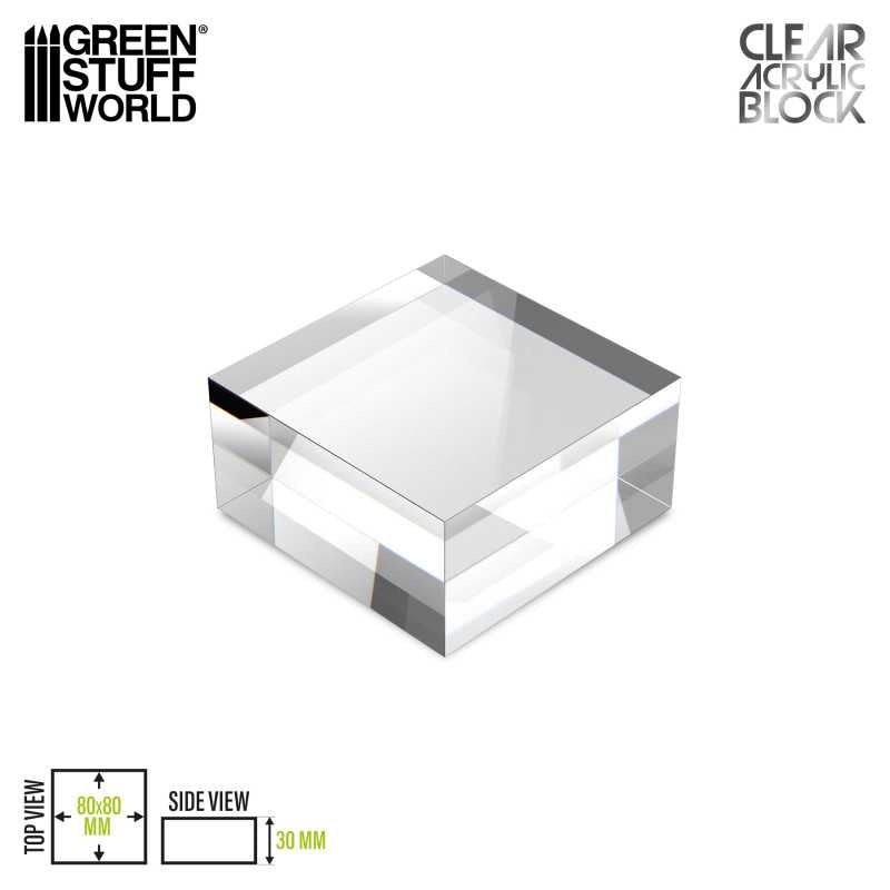 Acrylic Display Block 80x80x30mm