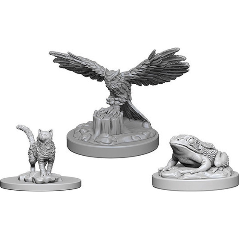 WizKids Deep Cuts Unpainted Miniatures: W4 Familiars