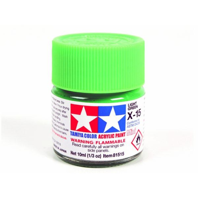 X-15 Light Green Mini Acrylic Paint – 10ml
