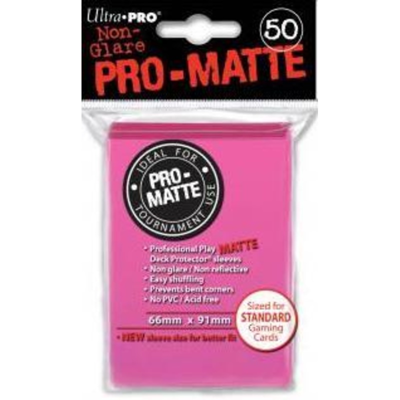 Ultra Pro Deck Protector Pro-Matte Sleeves Bright Pink (50)