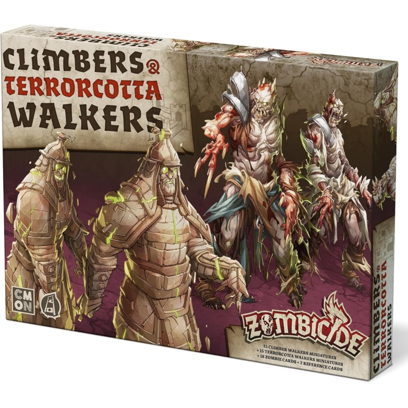 Zombicide White Death: Climbers & Terrorcotta Walkers Expansion – Add 30 New Minis! Cooperative Strategy Game with Tabletop Miniatures, Ages 14+, 1-6 Players, 1 Hour Playtime, Made by CMON
