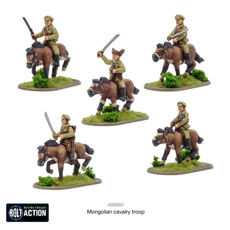 Warlord Games Bolt Action Korean War Mongolian Cavalry Troop WLG 405008501
